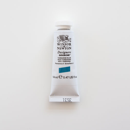 Winsor & Newton Designers Gouache 14ml Turquoise Blue 2