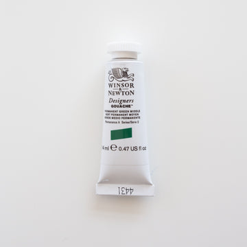 Winsor & Newton Designers Gouache 14ml Permanent Green Middle 2