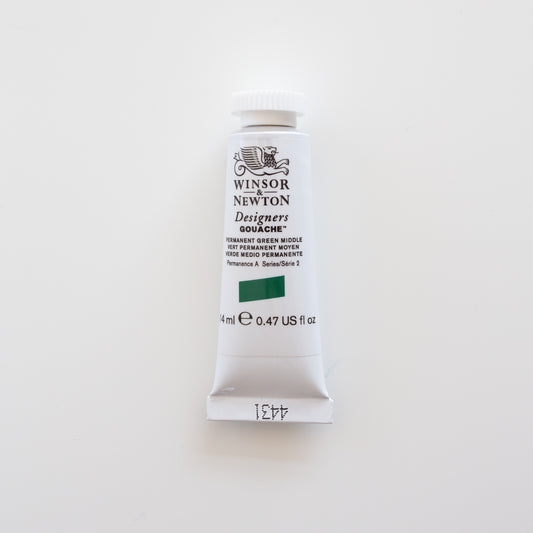 Winsor &amp; Newton Designers Gouache 15 ml Permanentgrün Mittel 2