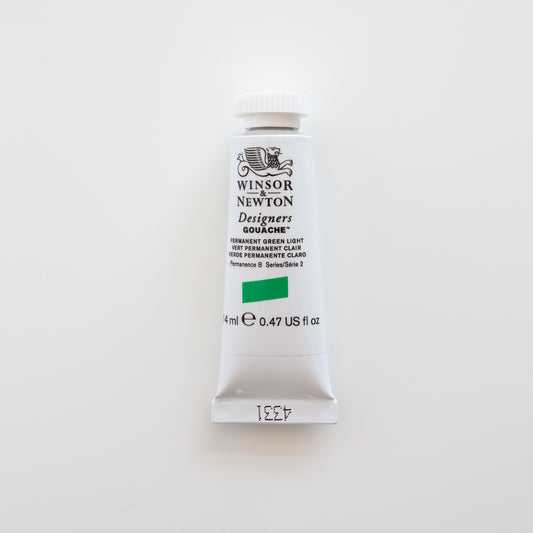 Winsor & Newton Designers Gouache 14ml Permanent Green Light 2