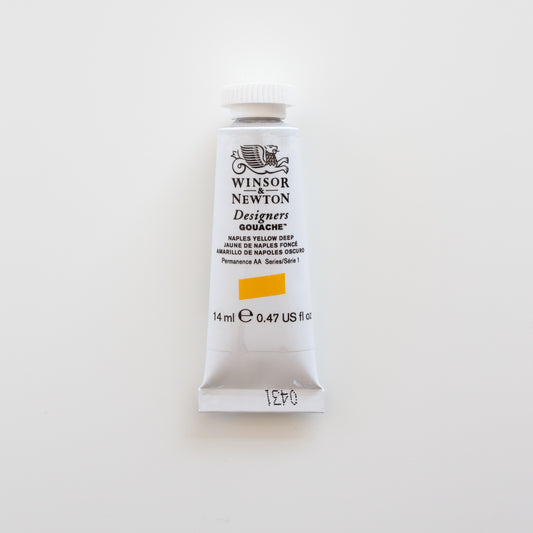 Winsor &amp; Newton Designers Gouache 15 ml Naples Yellow Deep 1