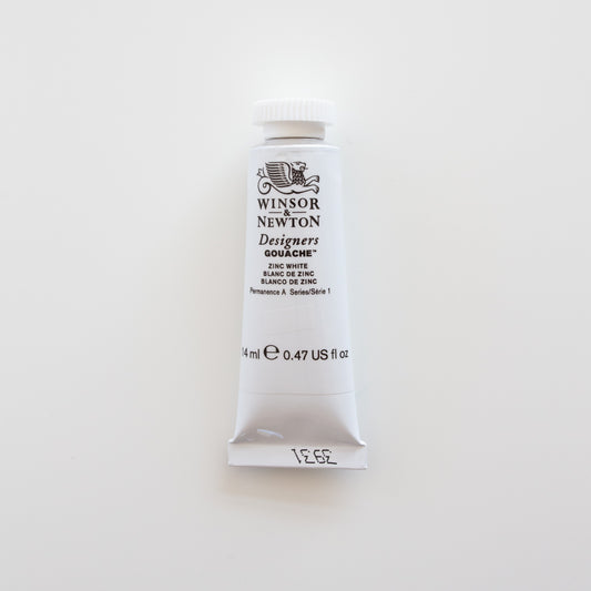 Winsor & Newton Designers Gouache 14ml Zinc White 1