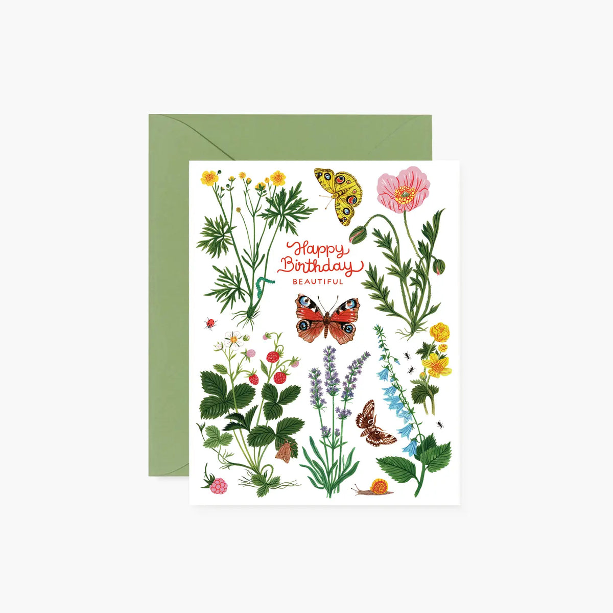 Birthday card 'Prairie' by Botanica Paper co.