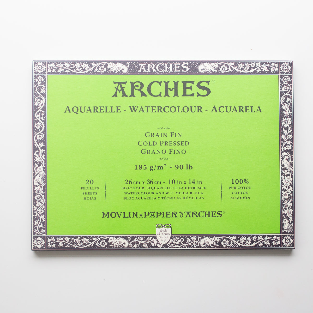 Arches Cold Pressed 26x36cm 185gms 20 sheets