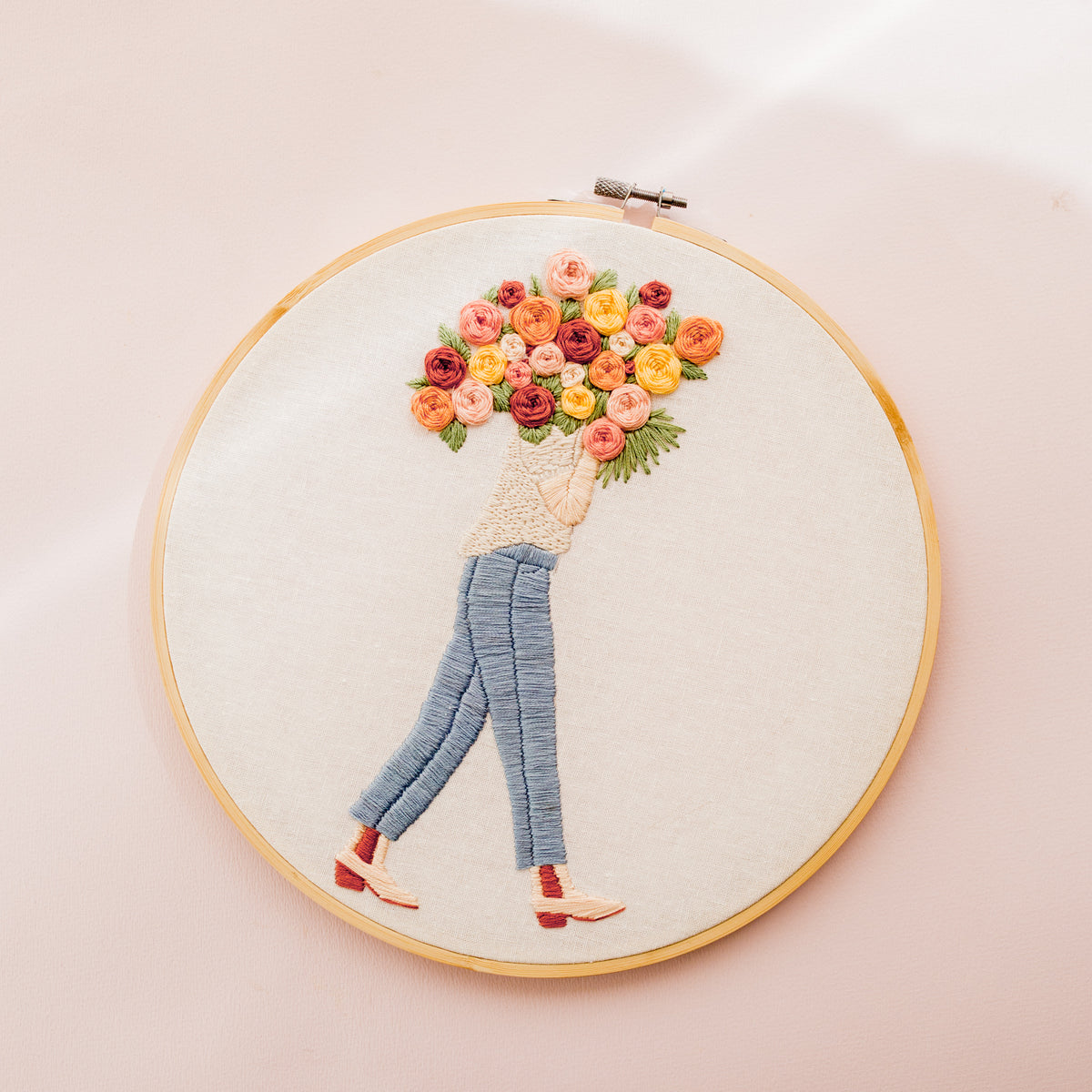 Embroidery Kit 'Flower Girl'