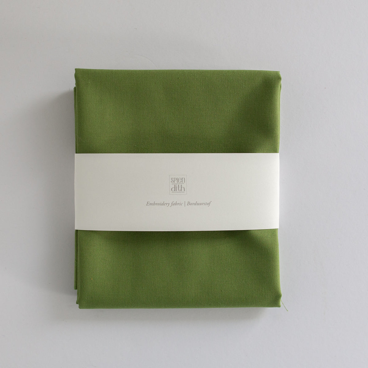 'Embroidery fabric Cotton 'Field Green