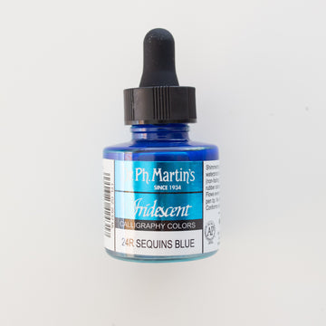 Iridescent ink Dr. Ph. Martin's Sequins Blue