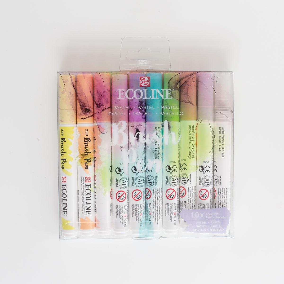 Ecoline Pinselstift-Set Pastell 10