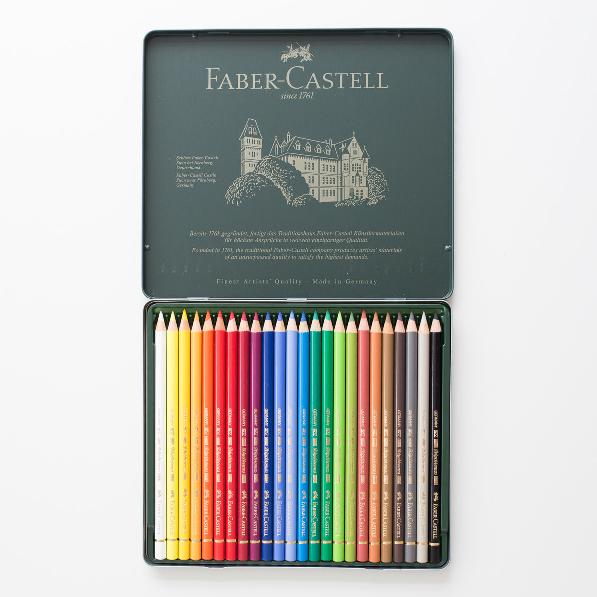 Faber-Castell Polychromos Pencil Set - Assorted Colors, Set of 24