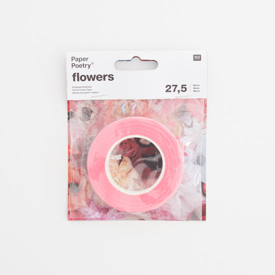 Floral tape Roze