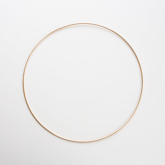 Gold colored ring 30 cm