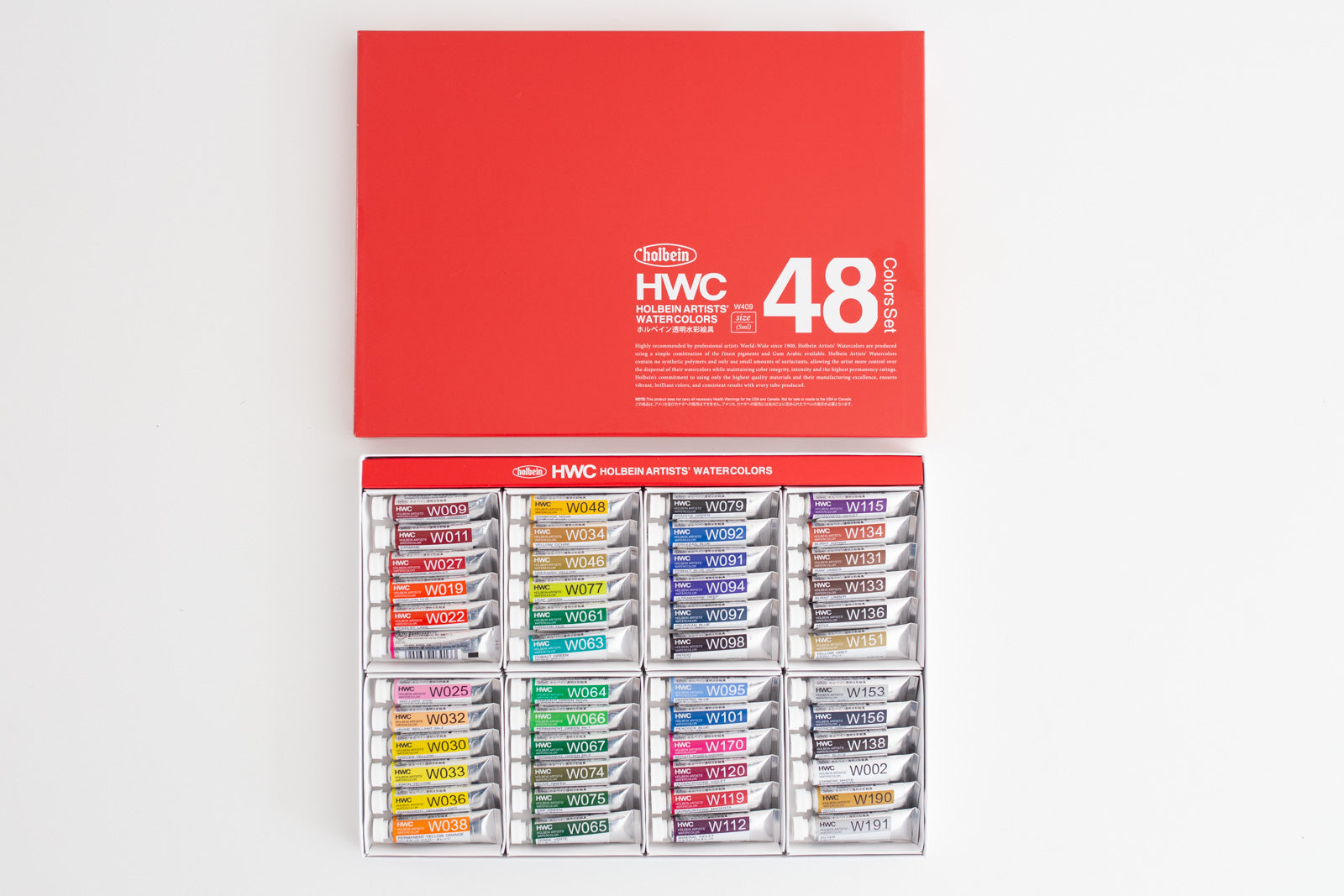 HOLBEIN ARTISTS' WATERCOLOR SET 48 5ML