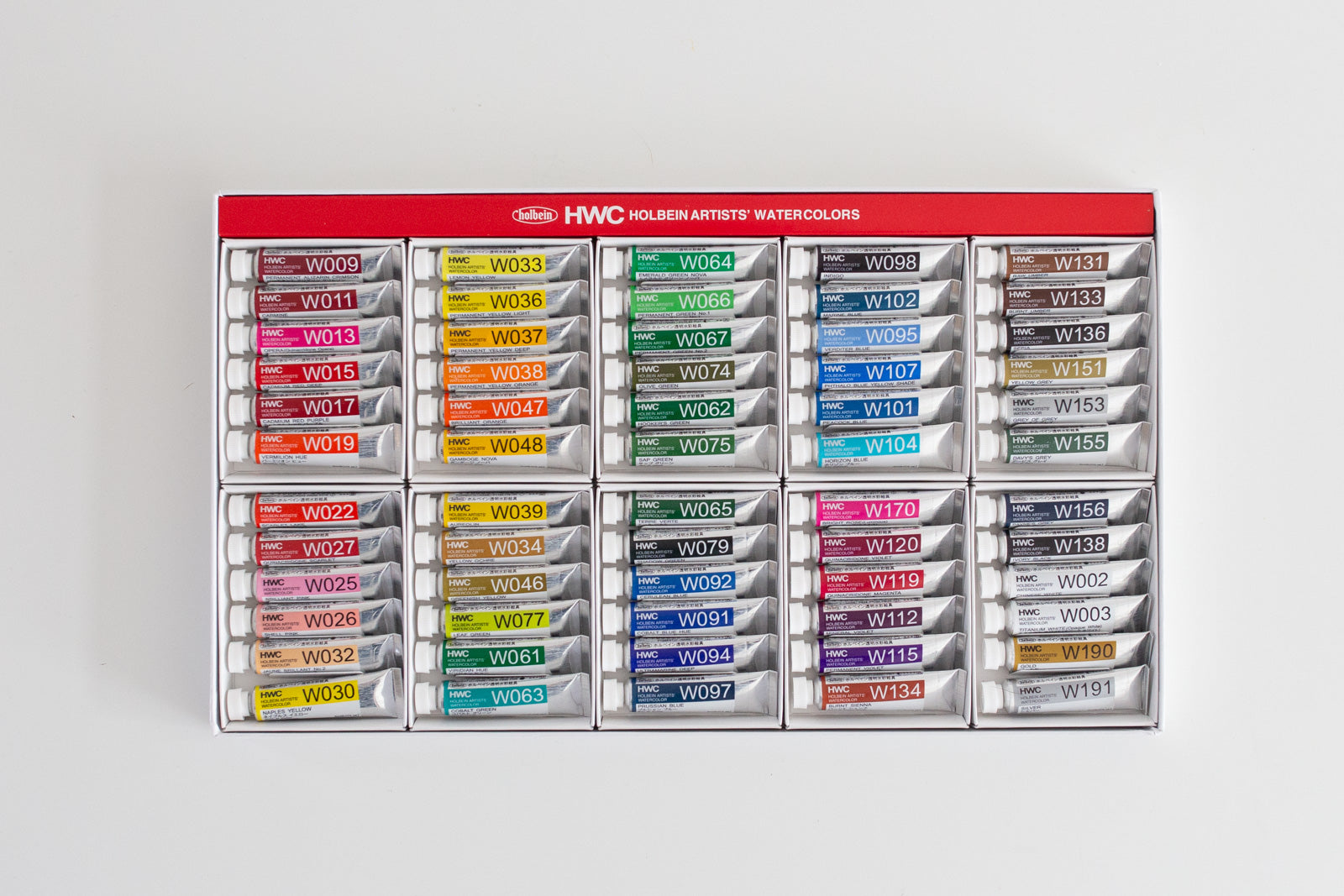 HOLBEIN ARTISTS' WATERCOLOR SET 60 5ML
