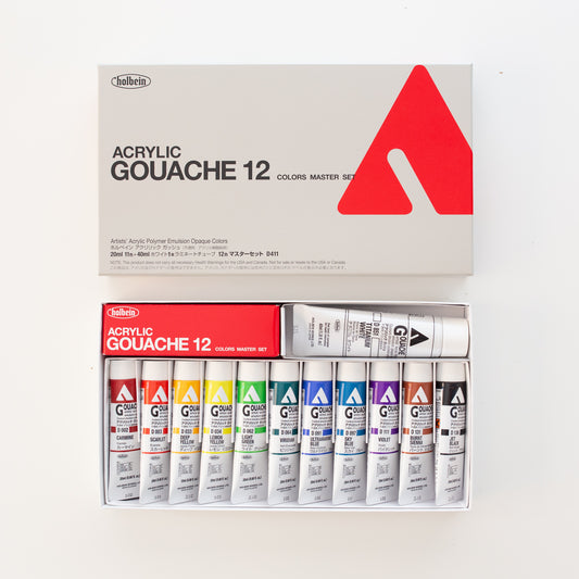 Holbein Acryla Gouache Master set 12