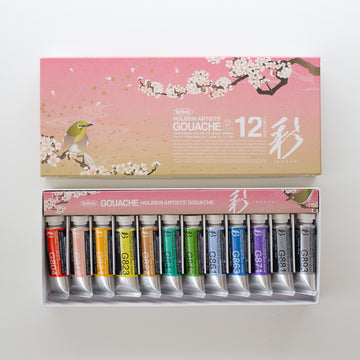 Holbein Artists' Gouache Set 12x15ml Spring