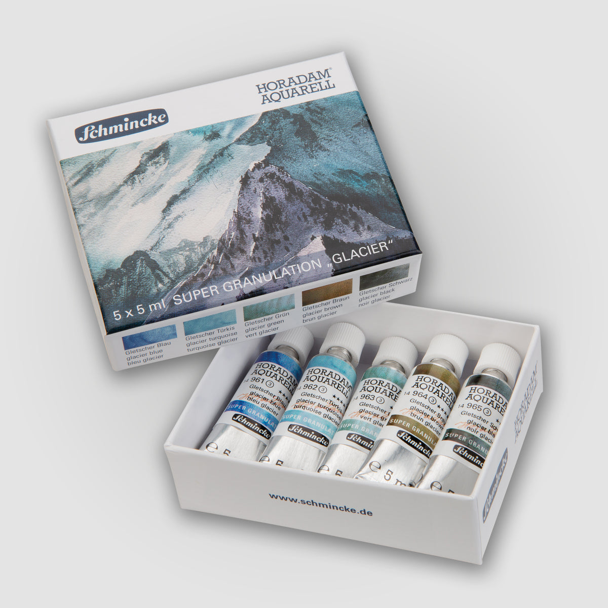Schmincke Horadam® Super Granulation Set glacier, 5 x 5 ml