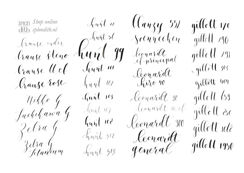 Hunt 22 Kalligrafie Nib
