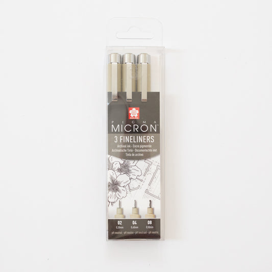 Sakura Pigma Micron Fineliner Zwart set 3