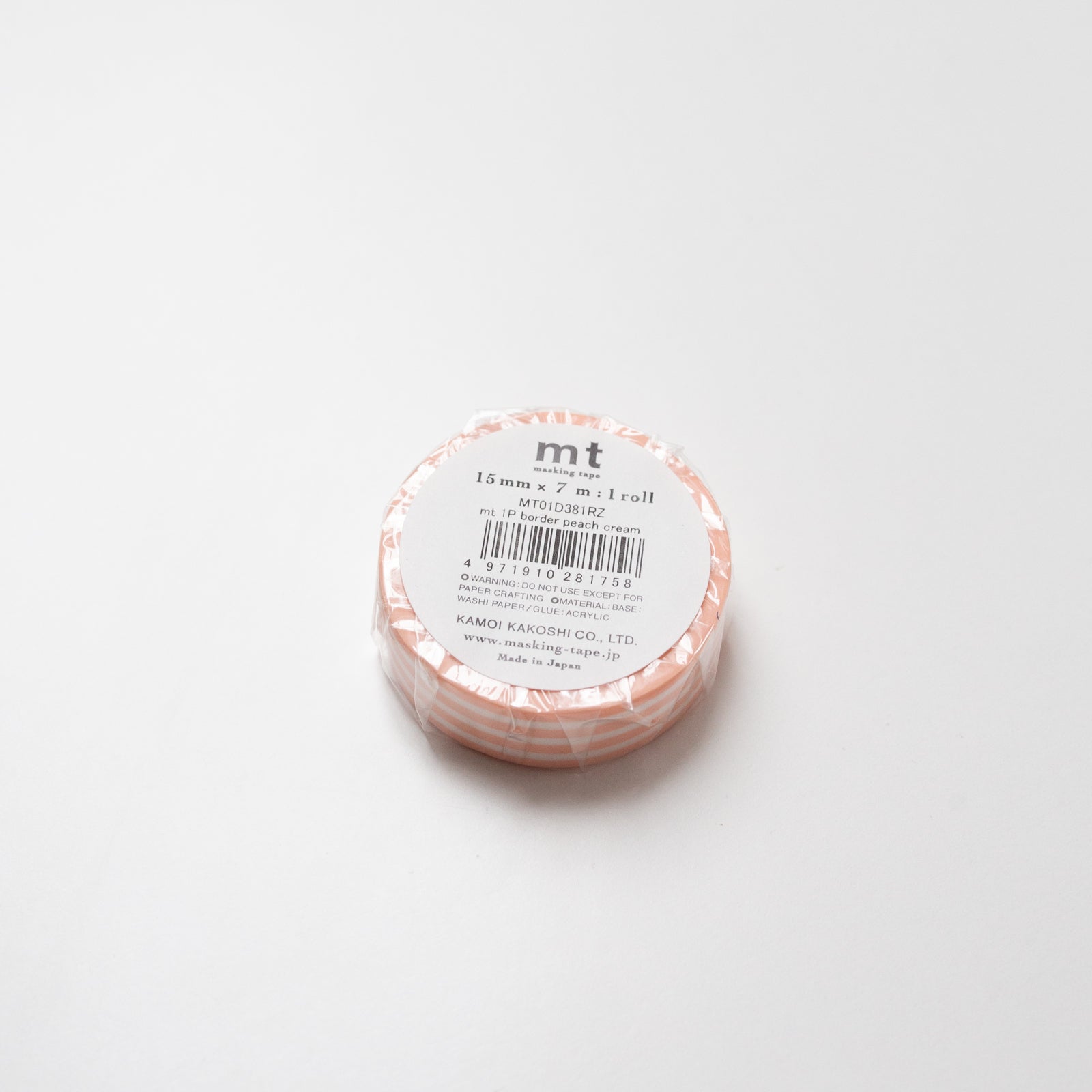 MT Masking tape Border Peach cream