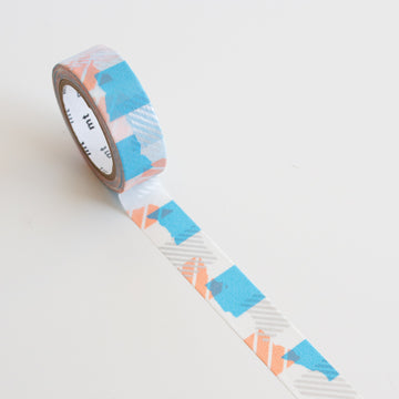 MT Masking tape Tsugihagi Blue x Pink