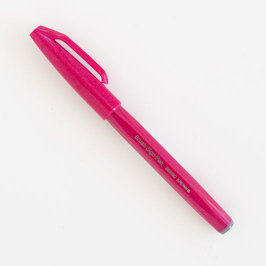 Pentel Touch Brush Sign Burgundy