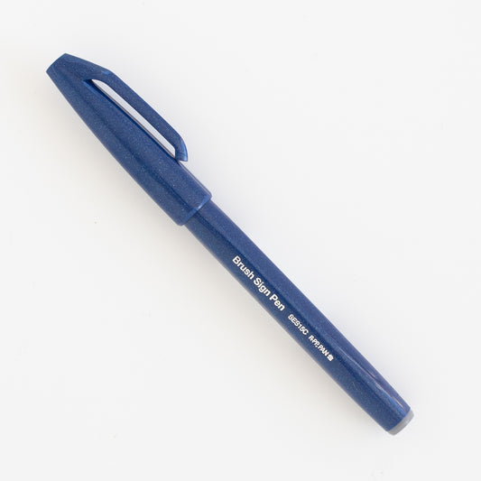 Pentel Touch Brush Sign Blue Black