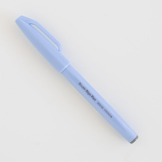 Pentel Touch Brush Sign Grey Blue
