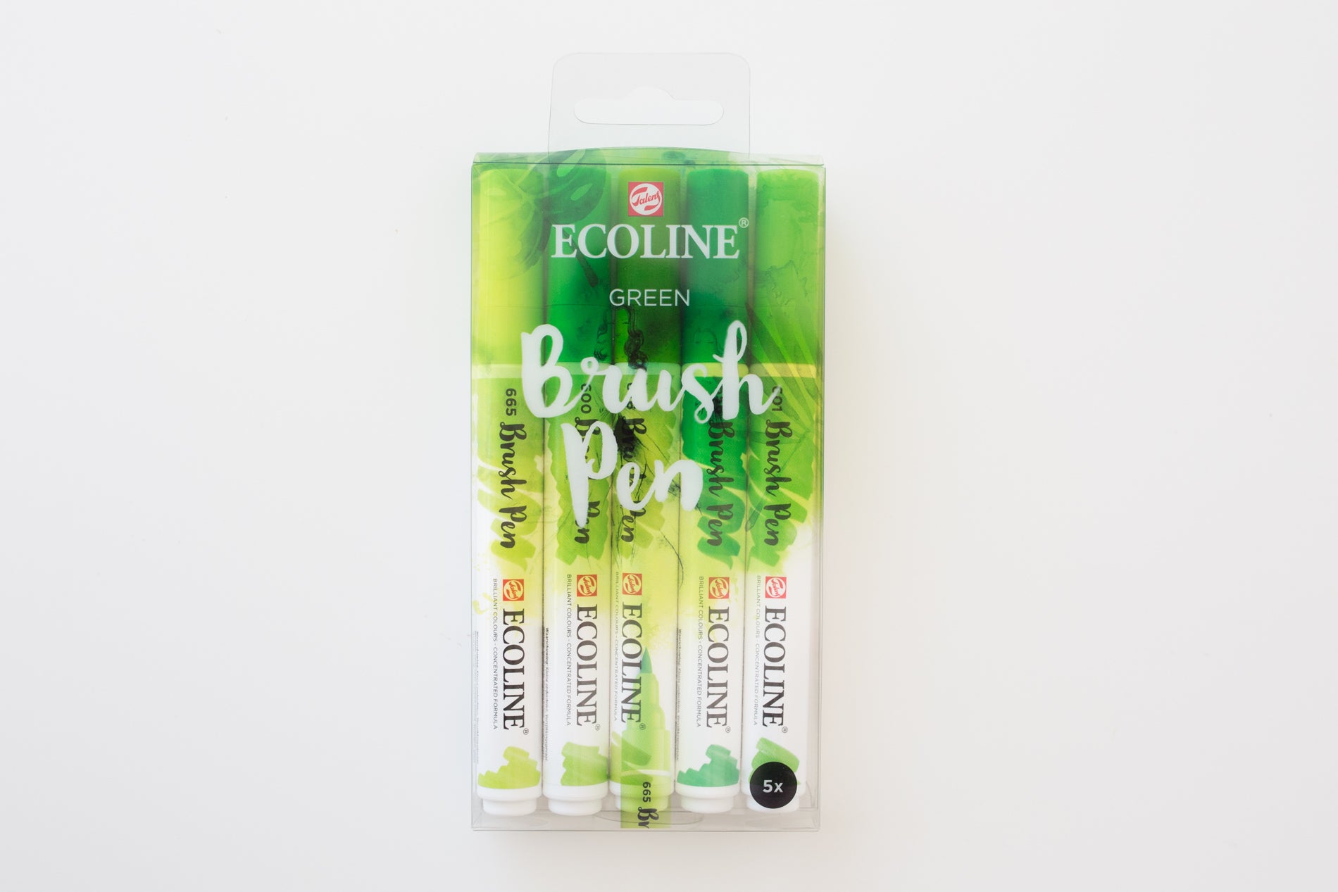 Ecoline brushpen set Green