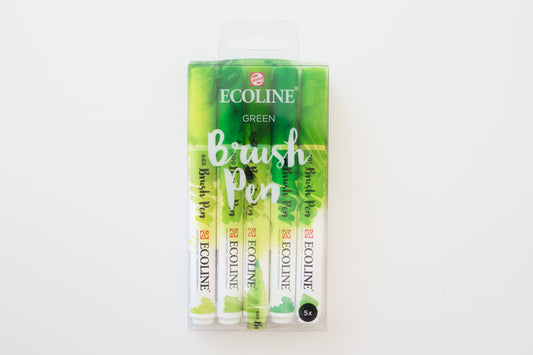 Ecoline brushpen set Green