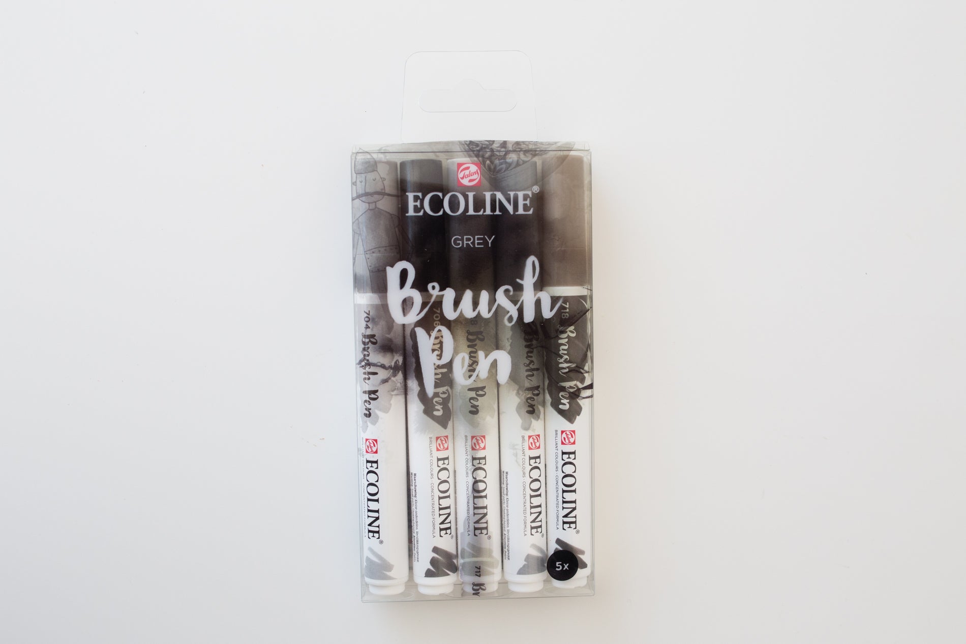 Ecoline brushpen set Grey