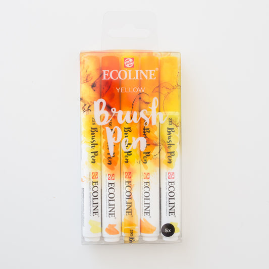 Ecoline brushpen set Yellow