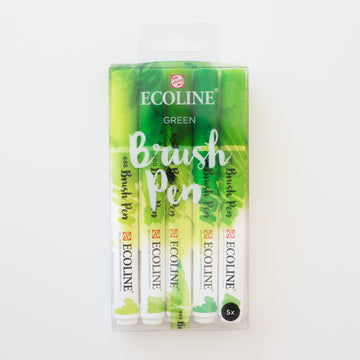Ecoline brushpen set Green
