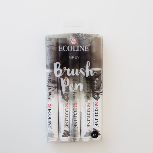 Ecoline brushpen set Grey