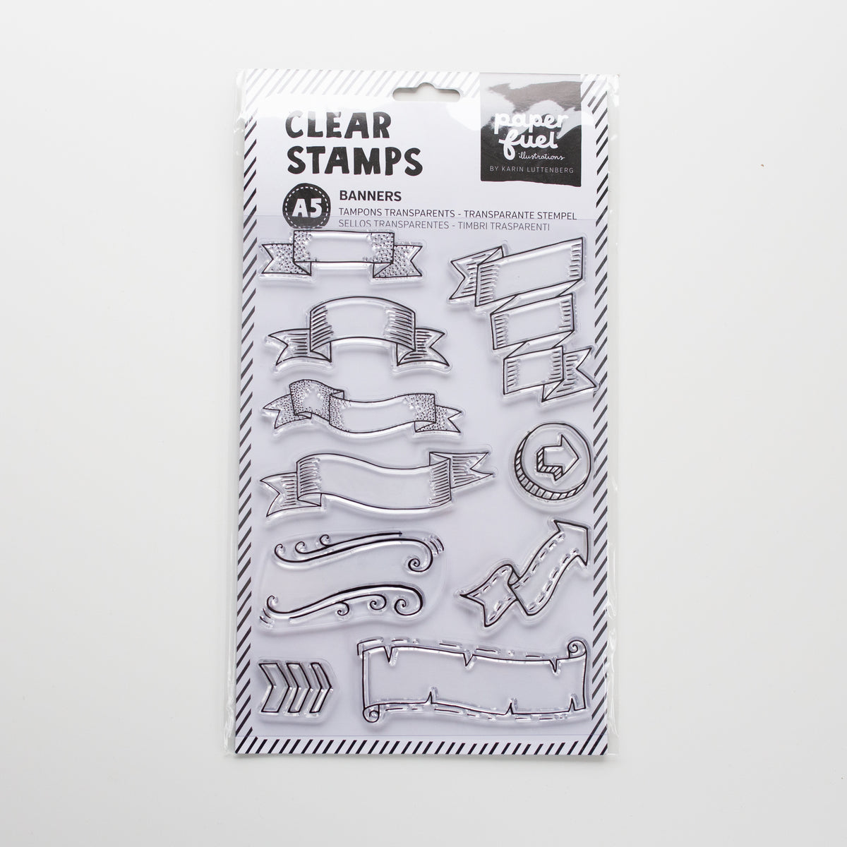 Paperfuel • Clear stamp A5 banners