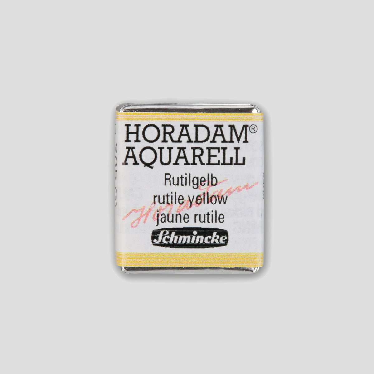 Schmincke Horadam® Half pan 205 Rutile yellow 3