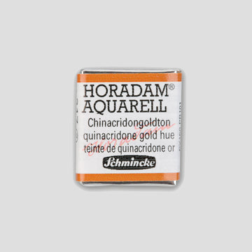 Schmincke Horadam Aquarelverf 217 Quinacridone Gold Hue half pan 2