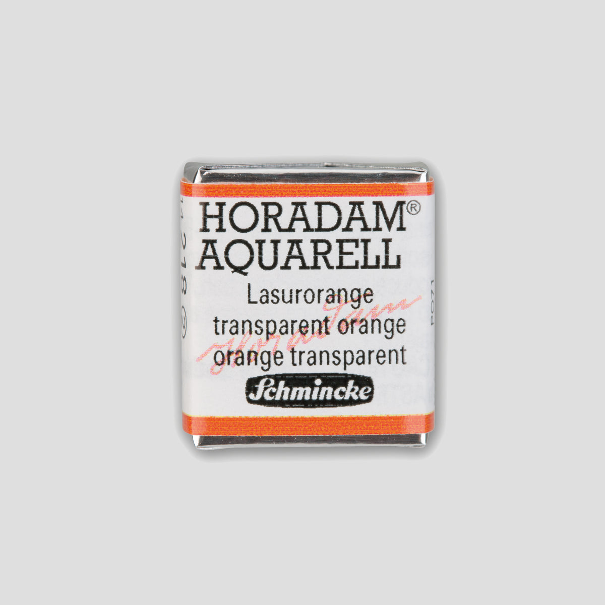 Schmincke Horadam® Half pan 218 Transparent orange 2