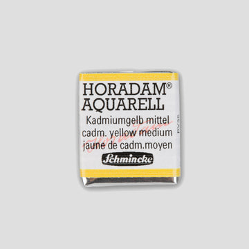 Schmincke Horadam Aquarelverf 225 Cadmium Yellow Middle half pan 3