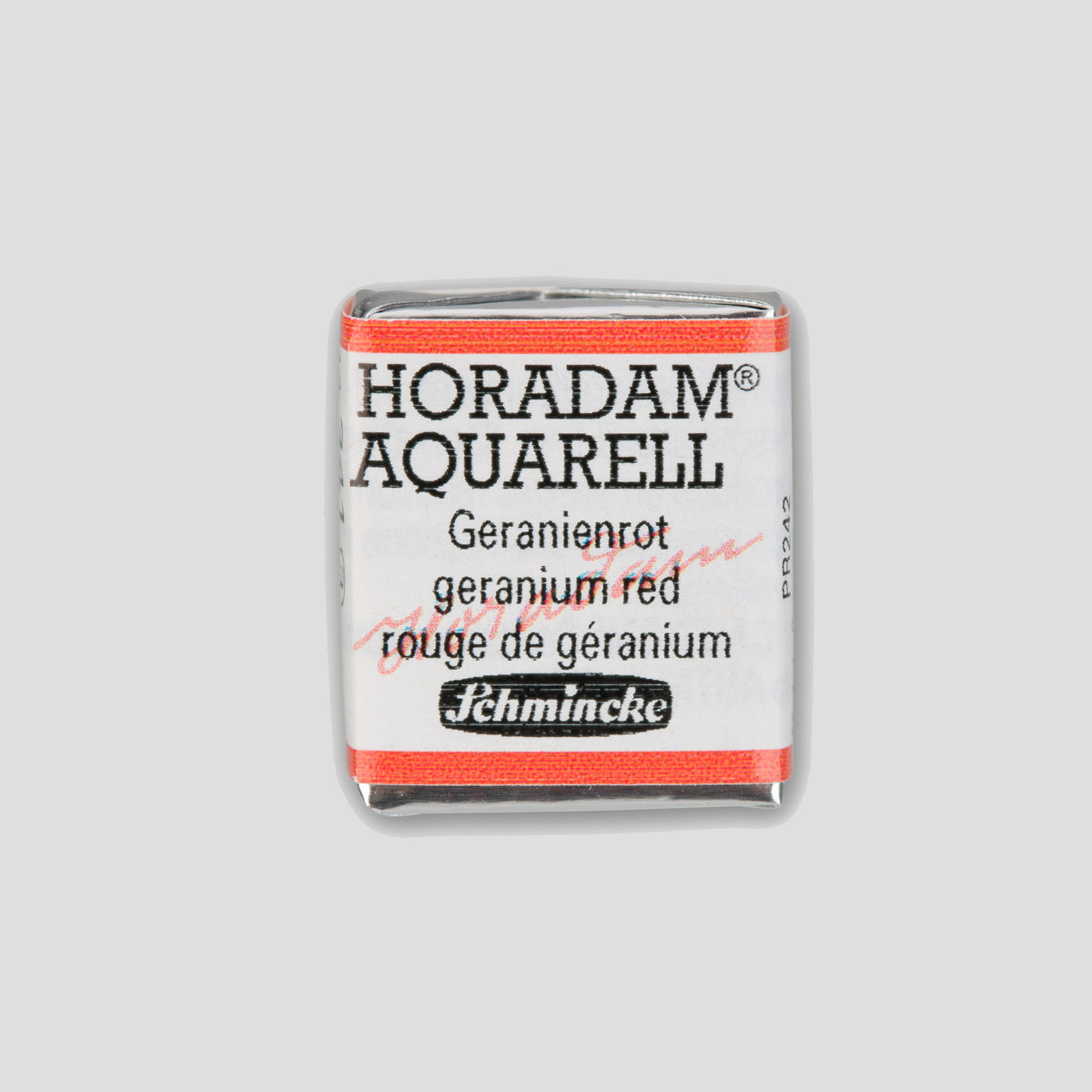 Schmincke Horadam® Half pan 341 Geranium red 3