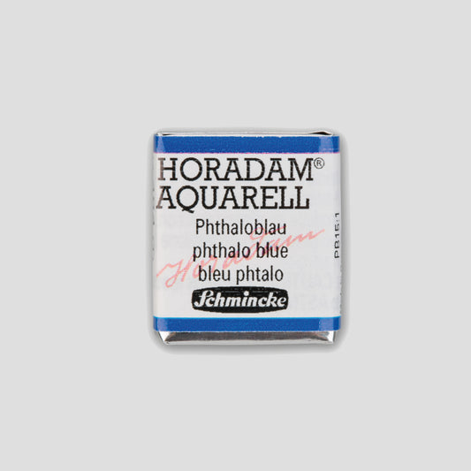 Schmincke Horadam Aquarelverf 484 Phthalo Blue half pan 1