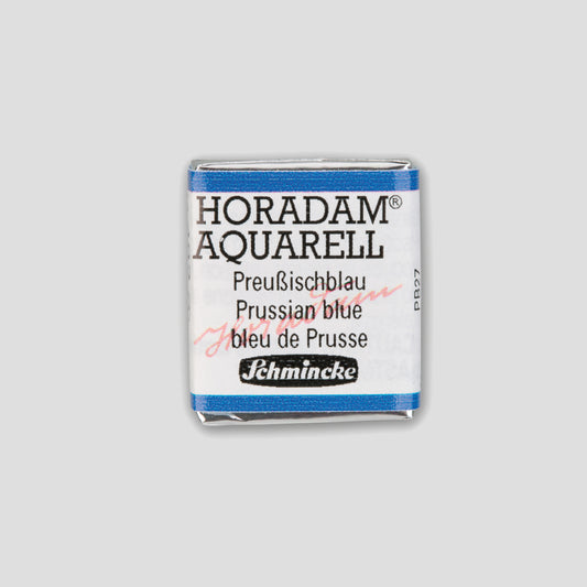 Schmincke Horadam Aquarelverf 492 Prussian Blue half pan 1