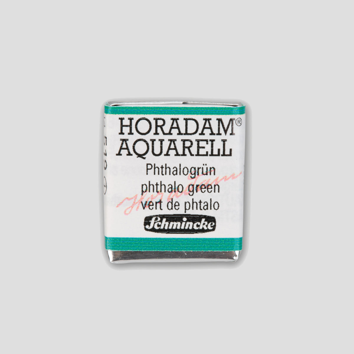 Schmincke Horadam® Half pan 519 Phthalo green 1