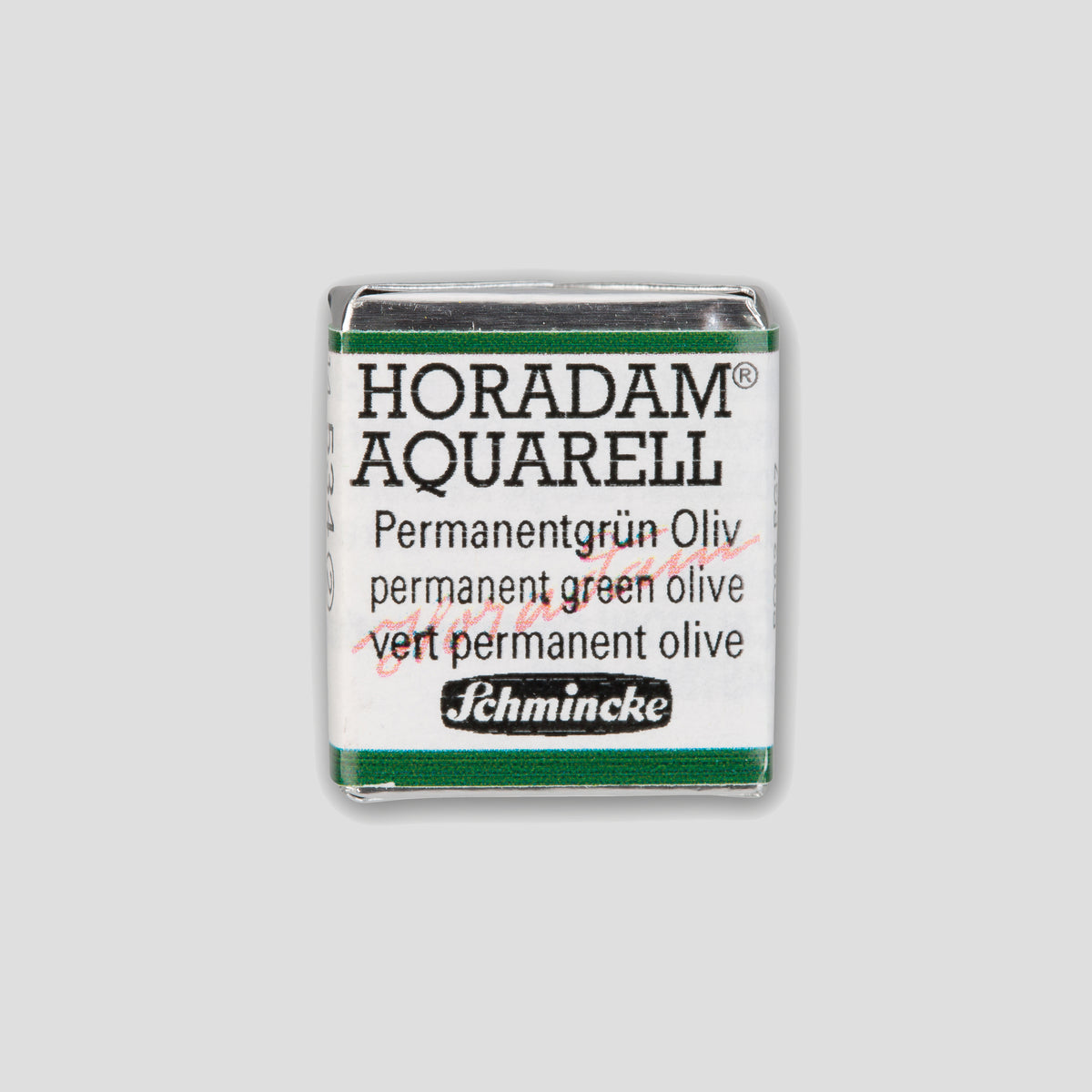 Schmincke Horadam® Half pan 534 Permanent green olive 2