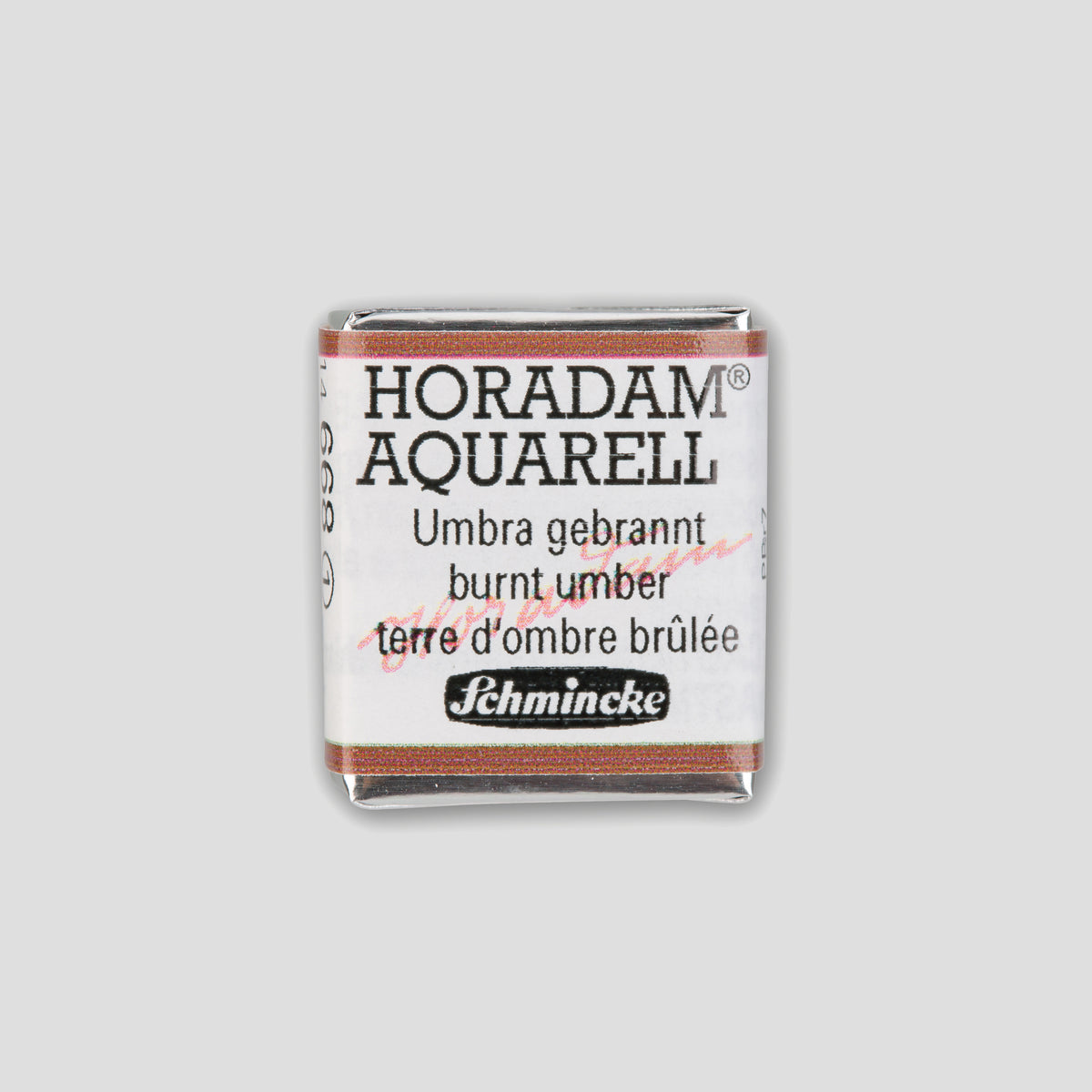 Schmincke Horadam® Half pan 668 Burnt umber 1