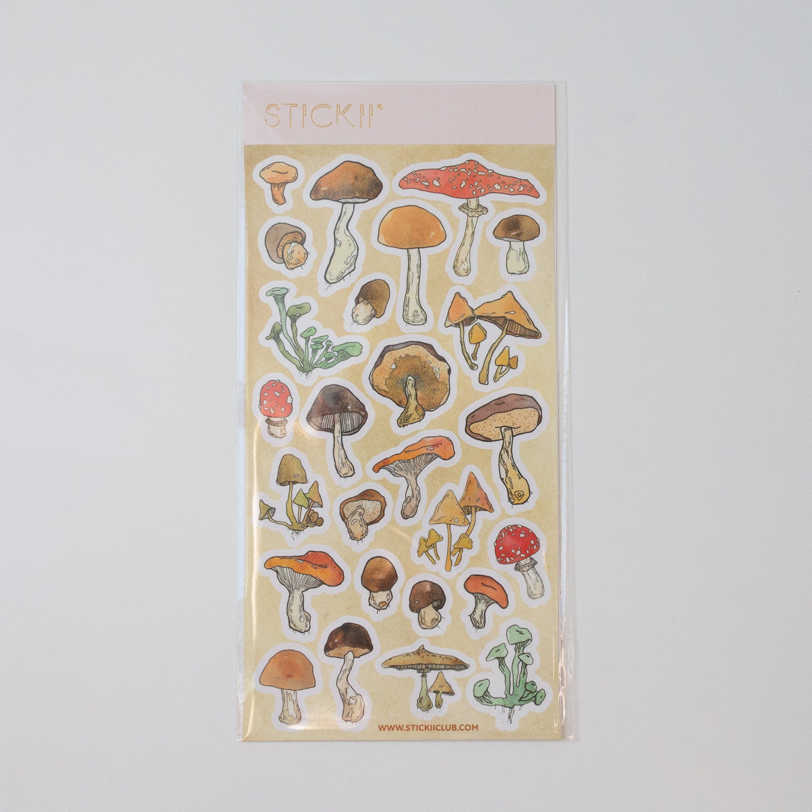 Stickii stickervel Mushrooms