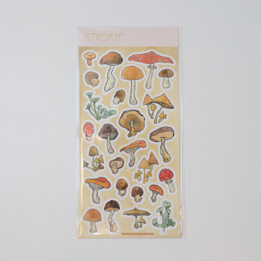 Stickii stickervel Mushrooms