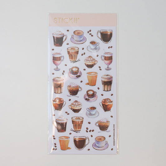 Stickii sticker sheet Cafe Craze