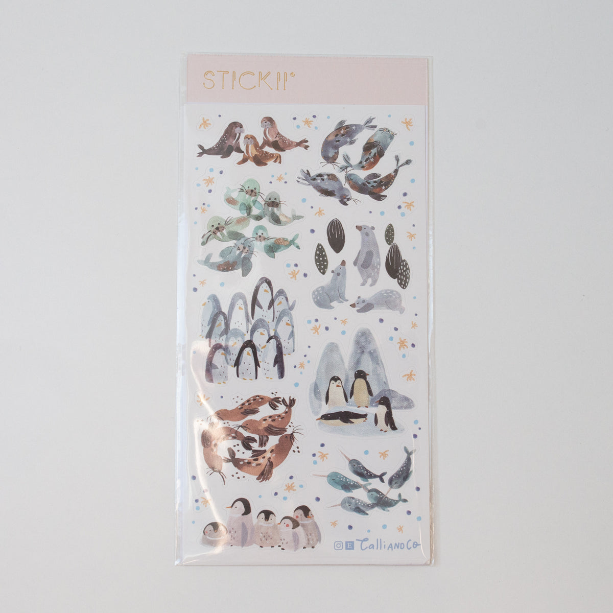 Stickii sticker sheet Cute Arctic