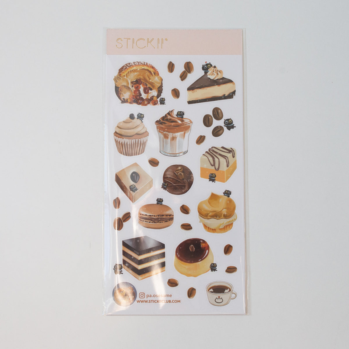 Stickii Sticker Sheet Coffee Desserts