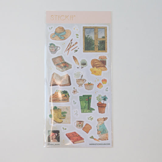 Stickii sticker sheet The Garden House